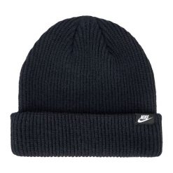 Czapka zimowa Nike Terra Futura 365 Short-Cuff. Czarne czapki damskie Nike, na zimę, bez wzorów, sportowe. Za 107.00 zł.