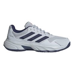 Buty sportowe adidas Courtjam Control 3 Clay niebieskie do padla. Niebieskie obuwie sportowe damskie Adidas, bez wzorów, bez zapięcia, tenisowe. Za 379.99 zł.