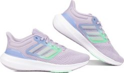 Adidas Buty damskie do biegania adidas Ultrabounce szare HQ3786 40 2/3. Szare obuwie sportowe damskie Adidas, bez wzorów, bez zapięcia, do biegania. Za 349.71 zł.