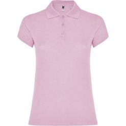 Damska Koszulka Polo W Gwiazdki. Czerwone koszulki sportowe damskie ROLY, l, bez wzorów, bez ramiączek. Za 50.99 zł.