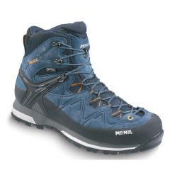 Buty turystyczne męskie Meindl Tonale GTX. Niebieskie buty zimowe męskie MEINDL, bez wzorów, z gore-texu, bez obcasa, bez zapięcia. Za 1,264.50 zł.