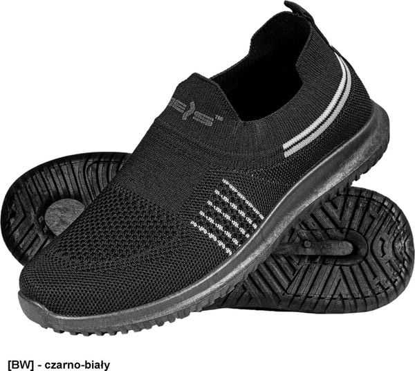 Grensho BSSOFI - damskie wciągane buty sportowe SOFI, materiał tekstylny zakończony ściągaczem, podeszwa PCV, - czarno-biały 39. Białe obuwie sportowe damskie Grensho, bez wzorów, z materiału, bez zapięcia. Za 45.27 zł.