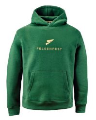 Bluza rozgrzewkowa Slopers. Czarne bluzy damskie FELSENFEST, m, z aplikacjami, z materiału, bez ramiączek, z kapturem. Za 289.99 zł.