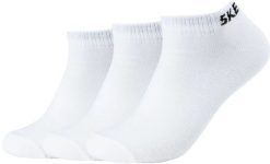 Skechers Skechers skarpety UNISEX MESH VENTILATION SNEAKER 3P SK43022 1000 WHITE 43-46. Białe skarpetki damskie Skechers, bez wzorów, z meshu. Za 39.99 zł.