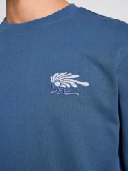 MESKA BLUZA LEE REGULAR CORE SWS ORION BLUE 112363878. Niebieskie bluzy męskie Lee, m, bez wzorów, bez ramiączek, bez kaptura. Za 159.99 zł.