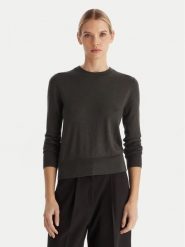 Calvin Klein Sweter LV044D370G Szary Regular Fit. Szare swetry nierozpinane damskie Calvin Klein, s, bez wzorów, z syntetyku, bez kołnierzyka, bez ramiączek. Za 429.99 zł.