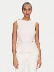 Guess Bluzka W5GP54 KCBO2 Różowy Regular Fit. Czerwone bluzki damskie Guess, m, z aplikacjami, z syntetyku, bez kołnierzyka, bez ramiączek. Za 189.99 zł.