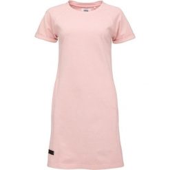 Różowa Sukienka Denda Loap dla Kobiet - Elegancka i Wygodna. Czerwone sukienki damskie ZSPORT, l, bez wzorów, z bawełny, eleganckie, bez kołnierzyka, bez ramiączek, sportowe. Za 210.99 zł.
