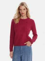 Robe di Kappa Sweter 65116CW Różowy Regular Fit. Czerwone swetry nierozpinane damskie Robe di Kappa, m, bez wzorów, z wełny, bez kołnierzyka, bez ramiączek. Za 249.99 zł.