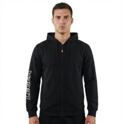 Męska Kurtka Outdoor Bulino z Elastycznej Bawełny Czarna. Czarne kurtki męskie Legea, m, bez wzorów, z bawełny, bez kaptura, do biegania. Za 116.00 zł.