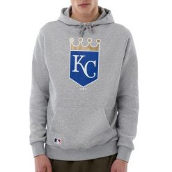 Bluza z kapturem Kansas City Royals Nos MLB Regular HGR. Szare bluzy męskie New Era, m, bez wzorów, z kapturem. Za 283.00 zł.