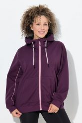 Damskie Kurtka funkcyjna softshell hydrofobowa kaptur. Czerwone kurtki sportowe damskie Ulla Popken, plus size, bez wzorów, z materiału, bez ramiączek, z kapturem, trekkingowe. Za 539.99 zł.