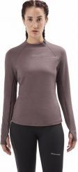 Bluza do biegania damska NNormal Trail Long Sleeve - purple/purple. Fioletowe bluzy damskie Brooks, bez wzorów, bez ramiączek, bez kaptura. Za 581.63 zł.