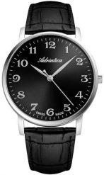 Zegarek męski Adriatica A1287.5224QN czarny. Czarne zegarki męskie Adriatica, bez wzorów. Za 730.00 zł.