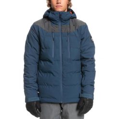Kurtka narciarska męska Quiksilver The Edge Technical. Niebieskie kurtki sportowe męskie Quiksilver, m, bez wzorów, z poliesteru, bez kaptura, narciarskie. Za 732.00 zł.