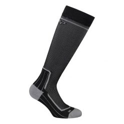 Skarpety trekkingowe CMP WOOL LONG anatomiczne długie. Czarne skarpetki damskie CMP, bez wzorów. Za 89.99 zł.