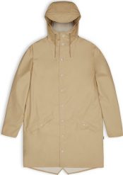 Rains Rains kurtka przeciwdeszczowa unisex LONG JACKET 12020 24 SAND XS. Kurtki sportowe damskie Rains, xs, bez wzorów, bez ramiączek, bez kaptura. Za 429.99 zł.