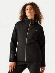 Regatta Kurtka przeciwdeszczowa Frelton RWP401 Czarny Regular Fit. Czarne kurtki sportowe damskie Regatta, bez wzorów, z syntetyku, bez ramiączek, bez kaptura, outdoorowe. Za 299.99 zł.