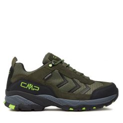 Trekkingi CMP. Zielone buty zimowe męskie CMP, bez wzorów, bez obcasa, bez zapięcia. Za 339.99 zł.