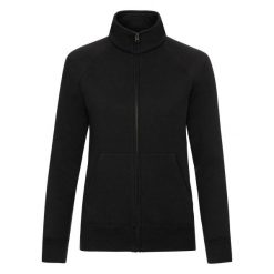 Kurtka Dresowa Premium Dla Pań I Panów. Czarne kurtki sportowe damskie fruit of the loom, xl, bez wzorów, z dresówki, bez ramiączek, bez kaptura, trekkingowe. Za 148.99 zł.