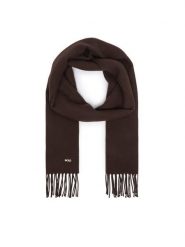 BOSS Szalik Zesy 50517216 Brązowy. Brązowe rękawiczki damskie Boss, bez wzorów, z wełny. Za 349.99 zł.