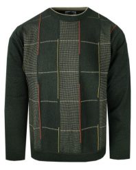 Zielony Sweter Męski - U-neck (Okrągły Dekolt) - Kings - Zielony. Zielone swetry męskie Kings, m, bez wzorów, z bawełny, bez kołnierzyka, bez ramiączek. Za 125.00 zł.