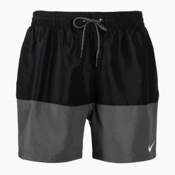Szorty kąpielowe męskie Nike Split 5" Volley. Zielone kąpielówki męskie Nike, m, bez wzorów. Za 159.99 zł.