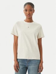 Calvin Klein Jeans T-Shirt LV047F227G Szary Classic Fit. Szare t-shirty damskie Calvin Klein Jeans, s, bez wzorów, z bawełny, bez kołnierzyka, bez ramiączek. Za 169.99 zł.