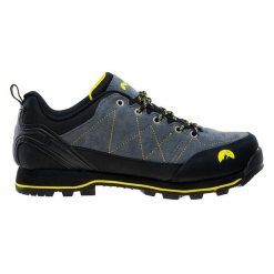 Buty trekkingowe męskie Elbrus Tilbur - szaro-żółte, Rozmiar buta 45. Szare trekkingi męskie ELBRUS, z gumy, bez zapięcia. Za 199.99 zł.