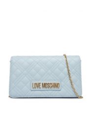 LOVE MOSCHINO Torebka JC4079PP1OLA0701 Błękitny. Niebieskie torebki do ręki damskie Love Moschino, bez wzorów, ze skóry, bez dodatków. Za 639.99 zł.