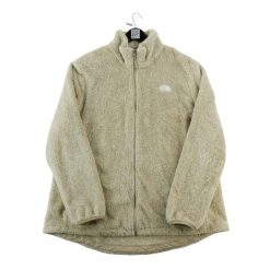 Second life - Kurtka polarowa damska Osito beżowa - Jak nowy. Brązowe kurtki sportowe damskie The North Face, s, bez wzorów, z materiału, bez ramiączek, bez kaptura, trekkingowe. Za 207.36 zł.