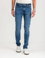 Spodnie Męskie Jeansowe Mustang Vegas Slim Denim Blue 1015350 5000 682, W31 L32. Niebieskie spodnie materiałowe męskie Mustang, bez wzorów, z bawełny. Za 249.99 zł.