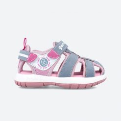 Sandały GARVALIN 242815G Niebieski. Czerwone sandały damskie Garvalin, bez wzorów, z syntetyku, bez obcasa, bez zapięcia. Za 151.07 zł.