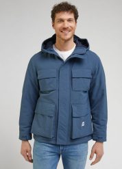 LEE UTILITY JACKET MĘSKA KURTKA ZIMOWA CIEPŁA DEEP WATERS 112341654 LM16045023. Kurtki męskie Lee, na zimę, m, bez wzorów, bez kaptura. Za 359.99 zł.