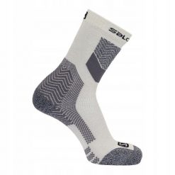Skarpetki turystyczne Salomon Outpath Wool. Szare skarpety męskie Salomon, bez wzorów. Za 79.00 zł.