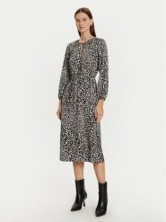 Olsen Sukienka koszulowa 13001793 Czarny Regular Fit. Czarne sukienki damskie Olsen, bez wzorów, z wiskozy, bez kołnierzyka, bez ramiączek, koszulowe. Za 319.99 zł.