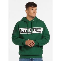 Bluza męska Pitbull z kapturem Sherwood. Zielone bluzy męskie PITBULL, m, bez wzorów, sportowe, bez ramiączek, z kapturem. Za 239.00 zł.