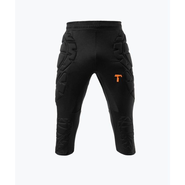 Spodnie bramkarskie 3/4 z ochraniaczami. Czarne spodnie dresowe damskie T1TAN, bez wzorów, sportowe. Za 199.99 zł.