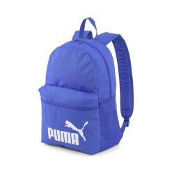 Plecak fazowy Puma 22L - trwały i przestronny do codziennego użytku. Niebieskie plecaki męskie Puma, bez wzorów, sportowe. W wyprzedaży za 79.00 zł.