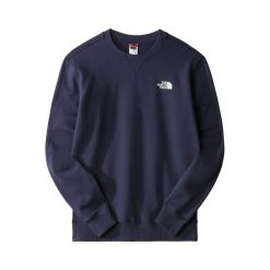 Bluza turystyczna męska The North Face M Simple Dome Crew. Niebieskie bluzy męskie The North Face, m, bez wzorów, sportowe, bez ramiączek, bez kaptura. Za 252.00 zł.