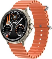 Smartwatch Rubicon Rncf15 Pomarańczowy (RNCF15). Brązowe zegarki smartwatch Rubicon, bez wzorów. Za 120.38 zł.