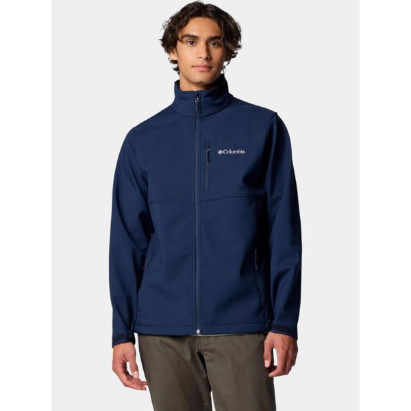 Kurtka Softshell Męska Columbia Ascender. Niebieskie kurtki męskie Columbia, m, bez wzorów, z materiału, sportowe, bez kaptura. W wyprzedaży za 364.65 zł.