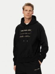 Calvin Klein Jeans Bluza LV04RF247G Czarny Regular Fit. Czarne bluzy męskie Calvin Klein Jeans, m, bez wzorów, z bawełny, bez ramiączek, bez kaptura. Za 489.99 zł.