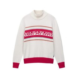 Sweter z okrągłym dekoltem Napapijri D-sardona. Brązowe swetry męskie Napapijri, m, bez wzorów, bez kołnierzyka, bez ramiączek. W wyprzedaży za 509.00 zł.