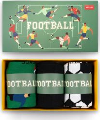 Soxo Zestaw 3x Męskie Skarpetki kolorowe SOXO Football 4045. Skarpety męskie Soxo, bez wzorów. Za 49.99 zł.