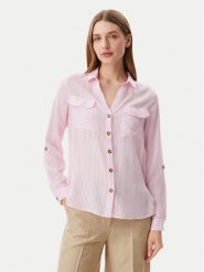 Vero Moda Koszula Bumpy 10275283 Różowy Regular Fit. Czerwone koszule damskie Vero Moda, xs, bez wzorów, z wiskozy, bez kołnierzyka, bez ramiączek. Za 79.99 zł.