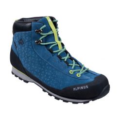 Buty trekkingowe wysokie męskie Alpinus Geres Mid HDTX M. Niebieskie trekkingi męskie Alpinus, bez zapięcia. Za 499.00 zł.