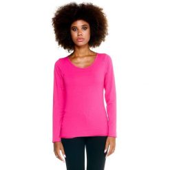 Koszulka na co dzień na siłownię. Fioletowe bluzki damskie LEONE 1947 APPAREL, bez wzorów, z elastanu, sportowe, bez kołnierzyka, bez ramiączek. W wyprzedaży za 82.10 zł.