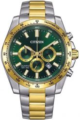 Zegarek Citizen Citizen Quartz AN8234-58X Zegarek męski zielona tarcza 44 mm. Zielone zegarki męskie CITIZEN, bez wzorów. Za 775.99 zł.