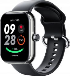 Smartwatch Joyroom Smartwach Joyroom Fit-Life JR-FT5 Plus z funkcją odbierania połączeń - czarny. Czarne zegarki smartwatch Joyroom, bez wzorów. Za 129.00 zł.